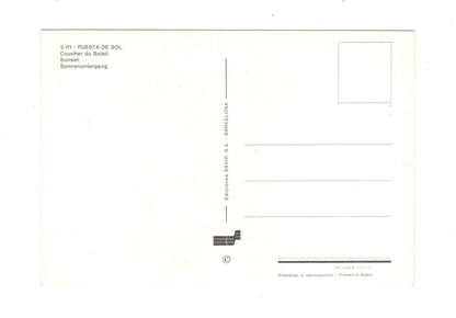 Ansichtskarte Puesta de sol / Spanien