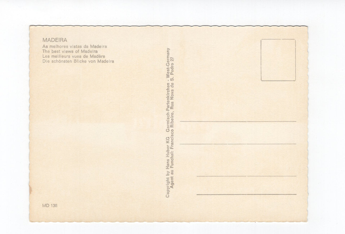 Ansichtskarte Madeira / Portugal