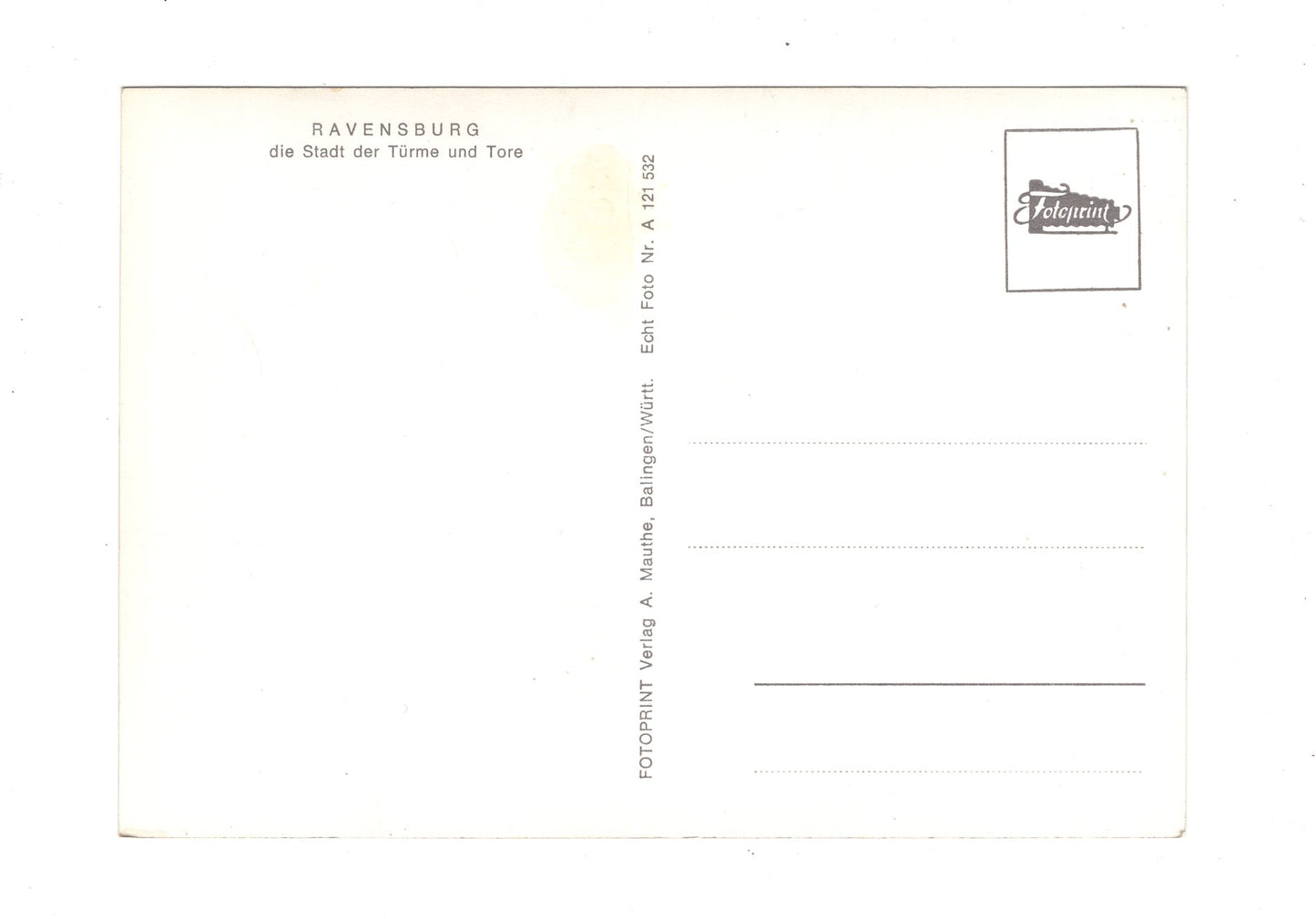Ansichtskarte Ravensburg