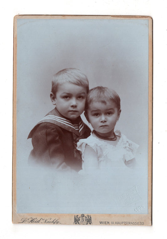 Fotografie Niedliche kleine Kinder - Wien 1904 / CAB U-32