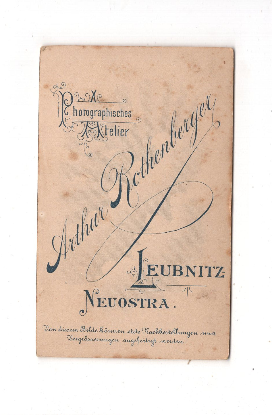 Fotografie Feine Dame - Leubnitz-Neuostra 1890er / CDV L1-31
