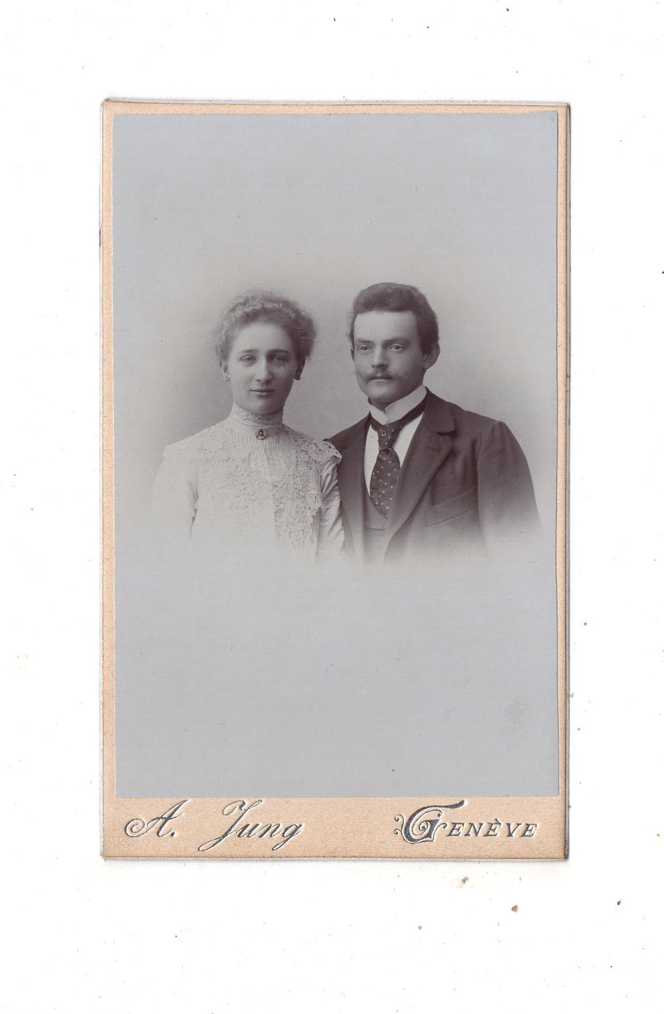 Fotografie Feines Paar - Geneve Genf 1890er