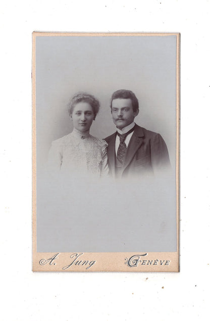 Fotografie Feines Paar - Geneve Genf 1890er