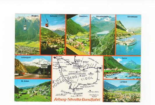 Ansichtskarte Arlberg-Silvretta-Rundfahrt / Österreich