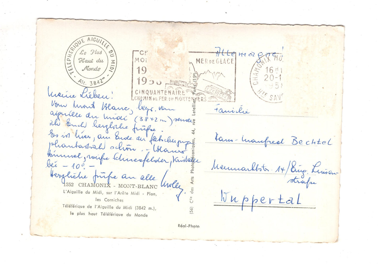 Ansichtskarte Chamonix-Mont-Blanc / Frankreich