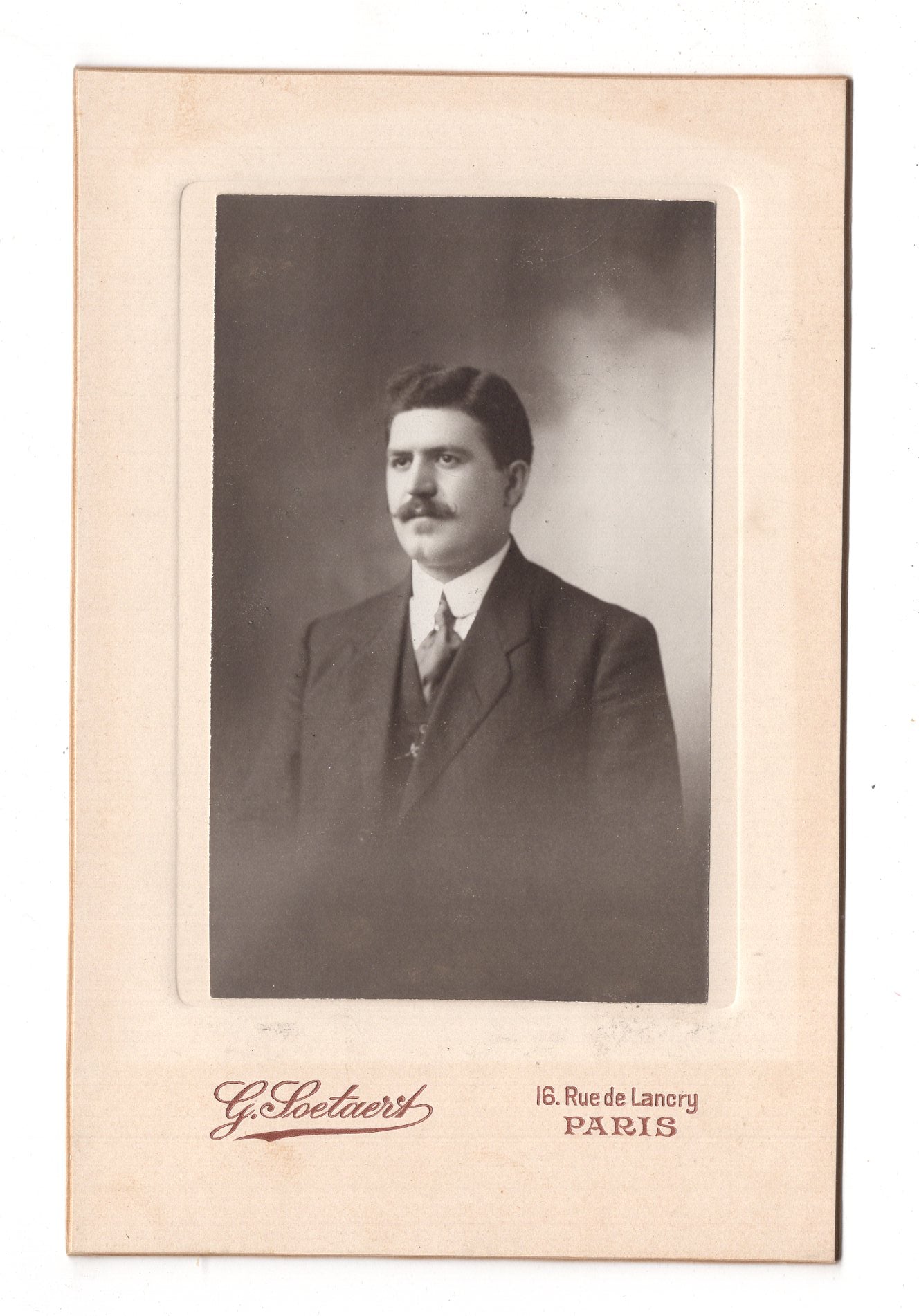 Fotografie Feiner Herr - Paris um 1910 / CAB W-34