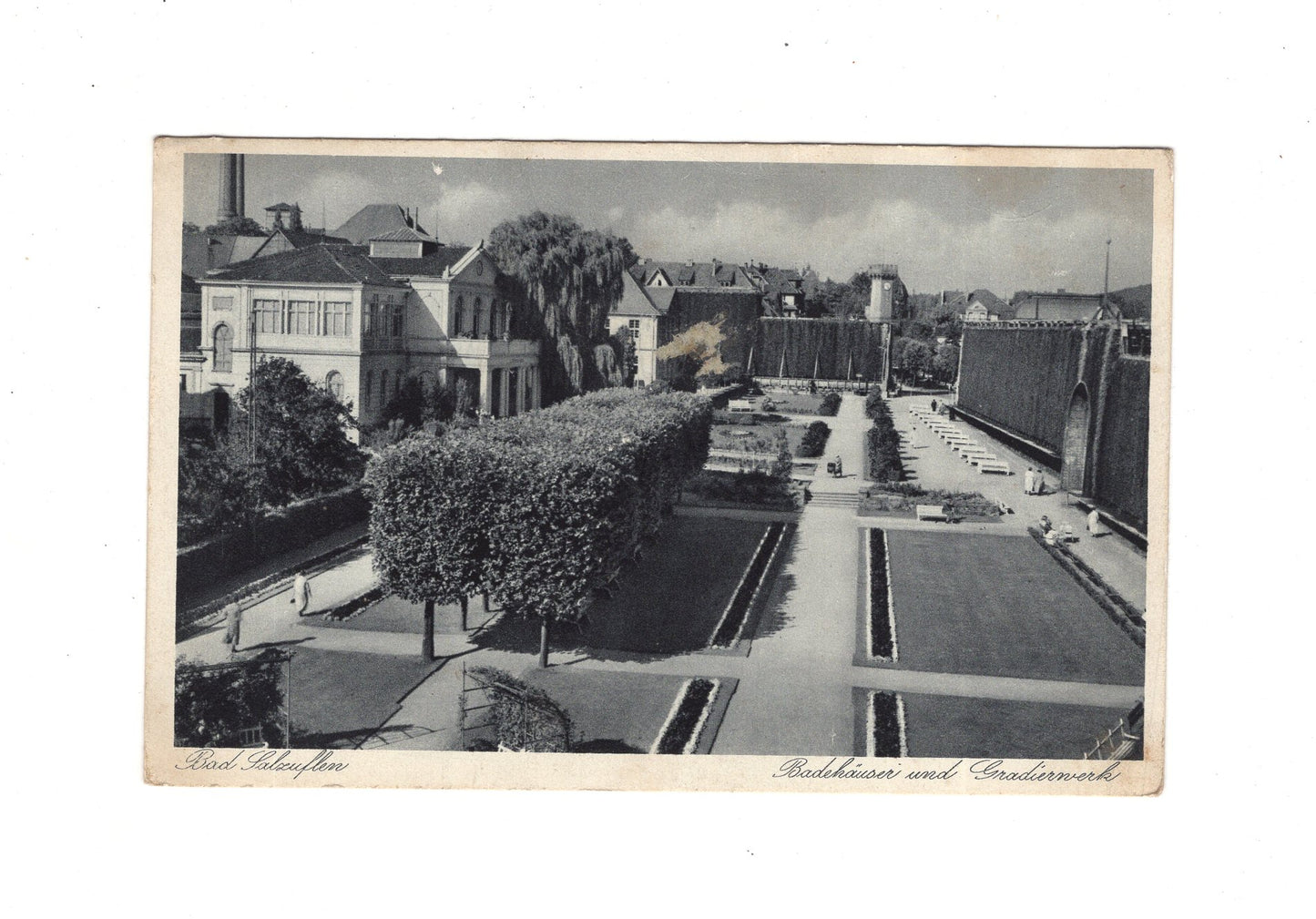 Ansichtskarte Bad Salzuflen / Badehäuser und Gradierwerk