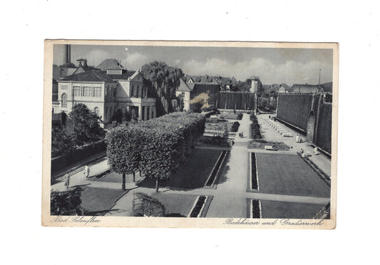 Ansichtskarte Bad Salzuflen / Badehäuser und Gradierwerk