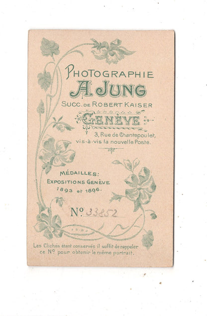 Fotografie Feines Paar - Geneve Genf 1890er