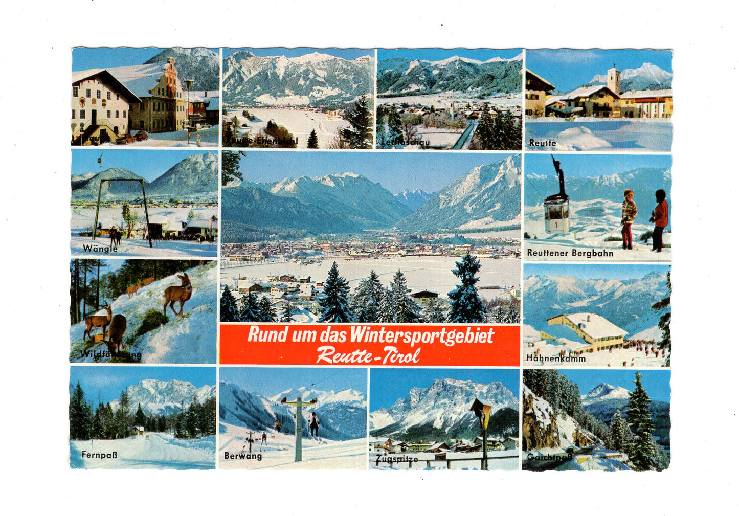 Ansichtskarte Wintersportgebiet Reutte / Tirol / Österreich
