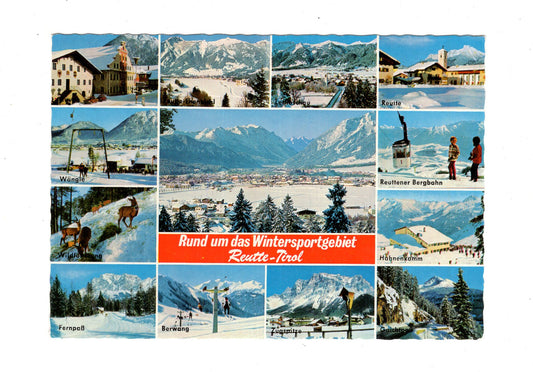 Ansichtskarte Wintersportgebiet Reutte / Tirol / Österreich