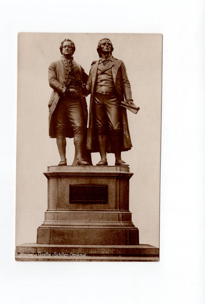 Ansichtskarte Weimar / Goethe-Schiller-Denkmal