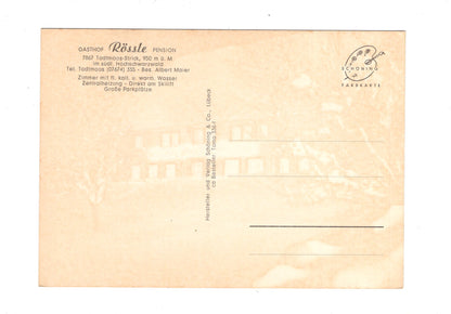 Ansichtskarte Gasthof Pension Rössle / Todtmoos-Strick / H1-61