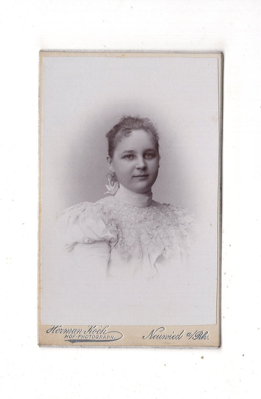 Fotografie Damenportrait - Neuwied am Rhein 1890er