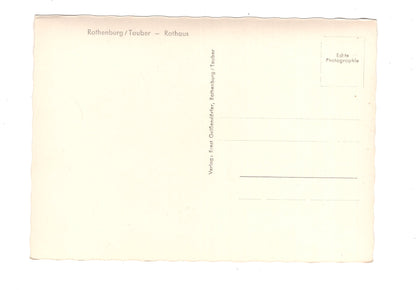 Ansichtskarte Rothenburg / Tauber / Rathaus