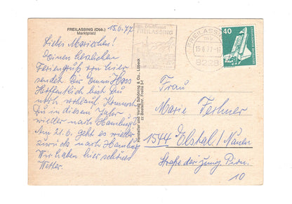 Ansichtskarte Freilassing / Oberbayern / Marktplatz