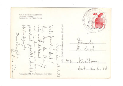 Ansichtskarte Hotel Saigerhöh / Saig - Titisee / H1-61