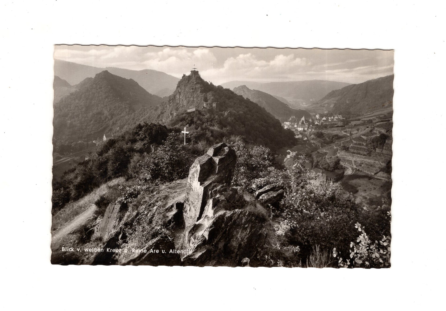 Ansichtskarte Blick auf Ruine Are und Altenahr