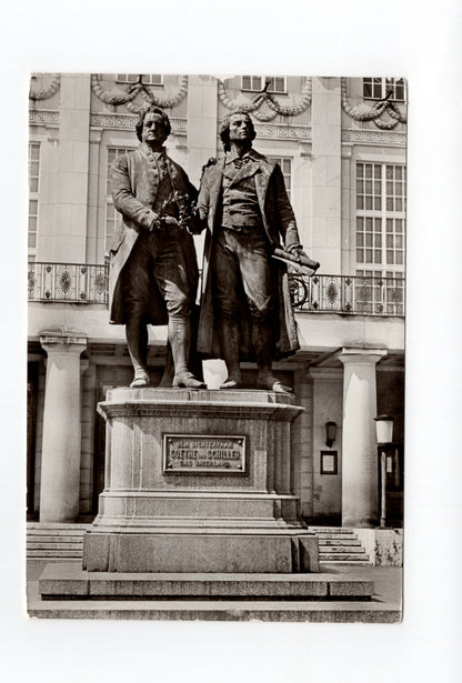 Ansichtskarte Weimar / Goethe- und Schiller-Denkmal