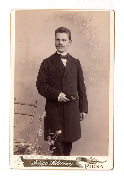 Fotografie Feiner Herr - Pirna 1890er / CAB W-35