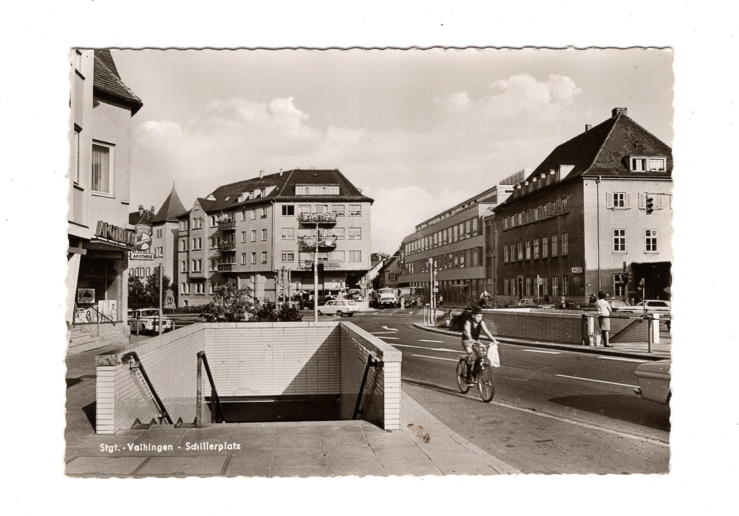 Ansichtskarte Stuttgart-Vaihingen / Schillerplatz