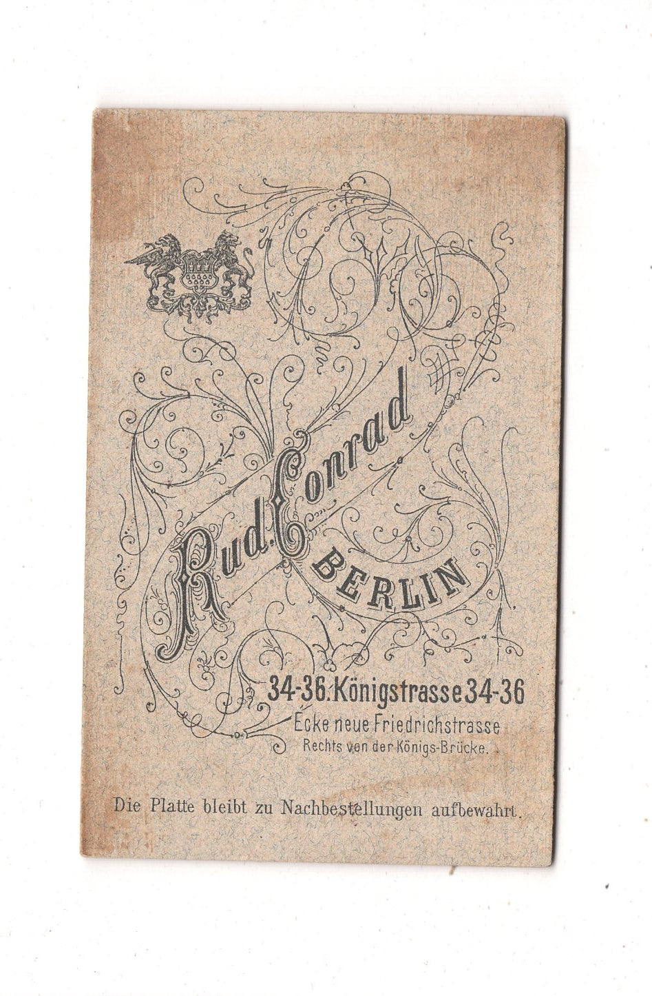 Fotografie Niedlicher kleiner Junge - Berlin um 1890 / CDV M1-13