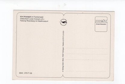 Ansichtskarte Kronach im Frankenwald / Festung Rosenberg