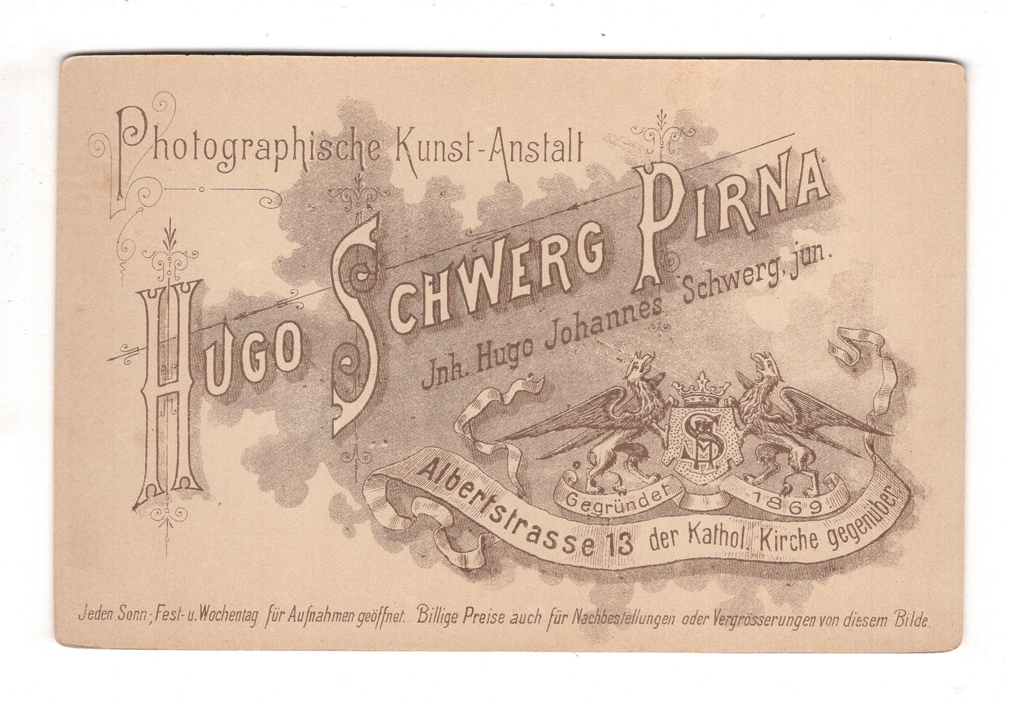 Fotografie Feiner Herr - Pirna 1890er / CAB W-35