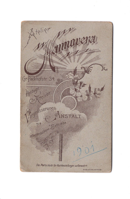 Fotografie Feine Dame mit Baby - Hannover 1900er