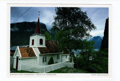 Ansichtskarte Kirche von Undredal / Sogn og Fjordane / Norwegen