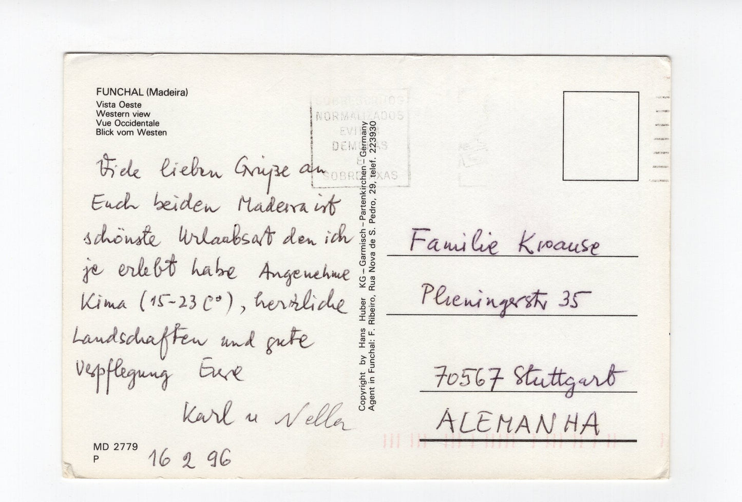 Ansichtskarte Funchal / Madeira / Portugal