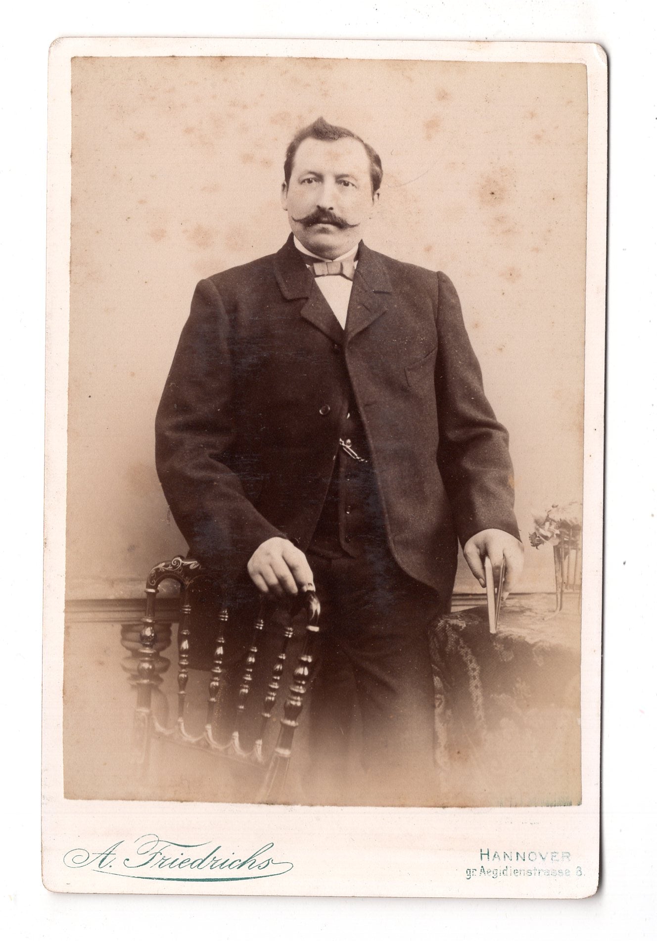 Fotografie Feiner Herr - Hannover 1890er / CAB W-35