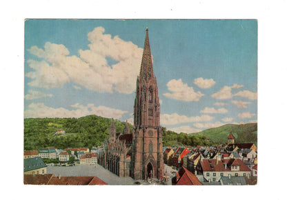 Ansichtskarte Freiburg / Schwarzwald mit reingotischem Münster / G1-64