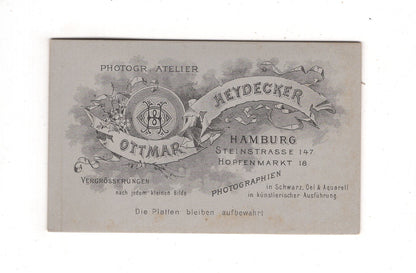 Fotografie Feine Dame - Hamburg 1890er / CDV L1-31