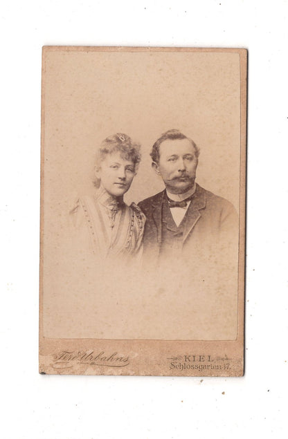 Fotografie Feines Paar - Kiel 1890er