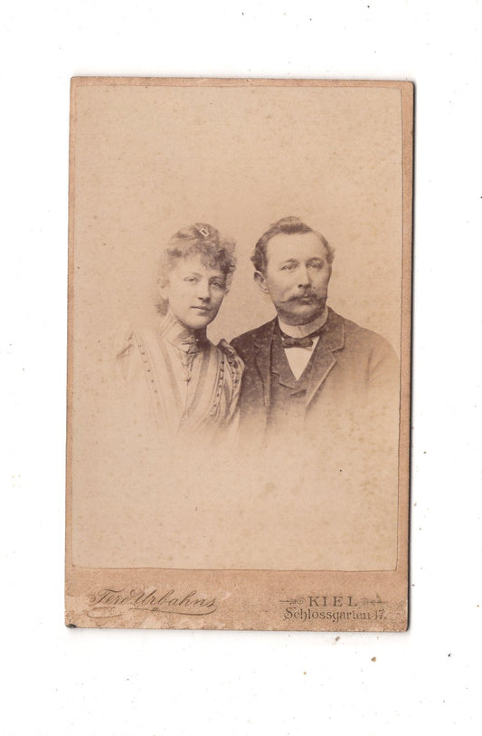 Fotografie Feines Paar - Kiel 1890er