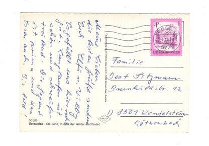 Ansichtskarte Skischaukel Saalbach-Leogang / Österreich