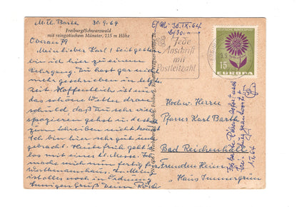 Ansichtskarte Freiburg / Schwarzwald mit reingotischem Münster / G1-64