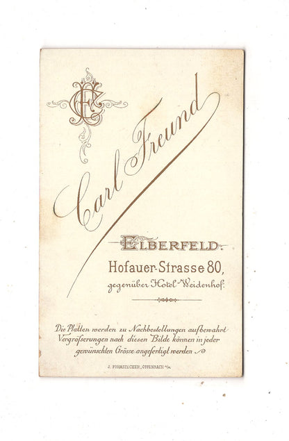 Fotografie Damenportrait - Elberfeld 1880er