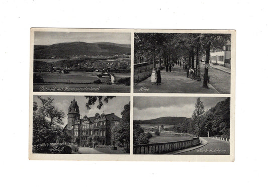 Ansichtskarte Detmold / Schloss / Allee +++