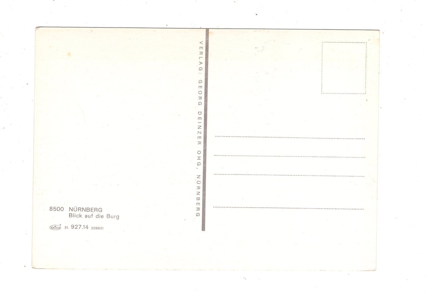 Ansichtskarte Nürnberg / Blick auf die Burg / M1-53