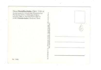 Ansichtskarte Neue Haindlkarhütte / Gstatterboden / Steiermark / Österreich / N1-70