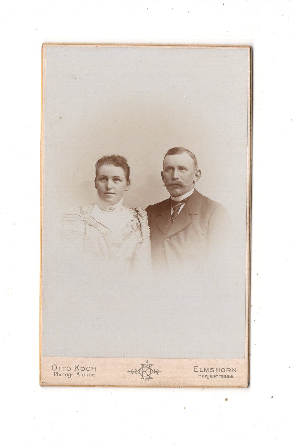 Fotografie Feines Paar - Elmshorn 1890er