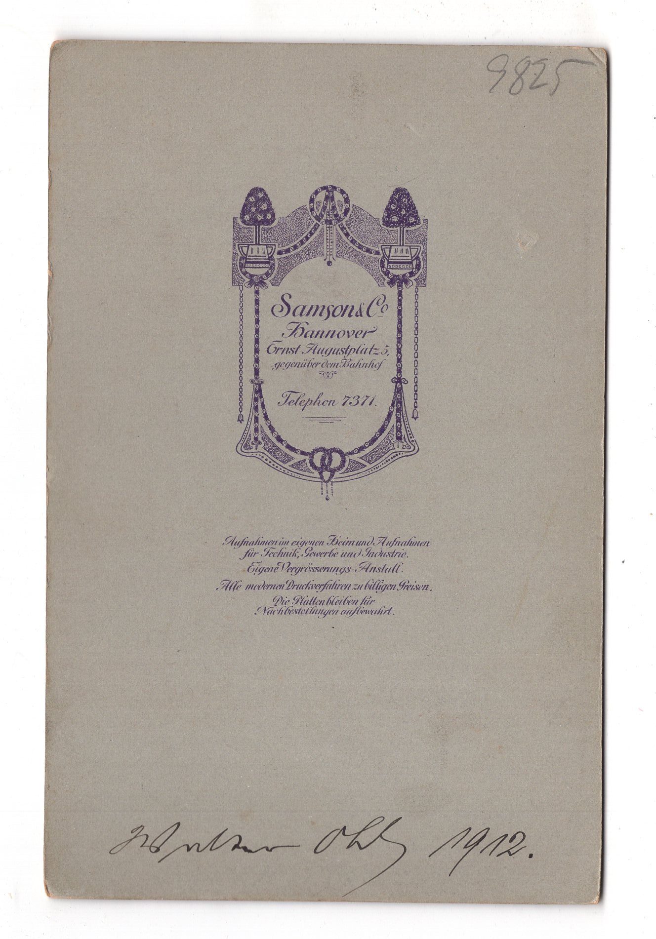 Fotografie Feiner Herr - Hannover 1912 / CAB W-35