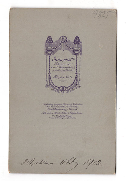 Fotografie Feiner Herr - Hannover 1912 / CAB W-35