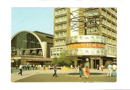 Ansichtskarte Berlin / DDR / Weltzeituhr