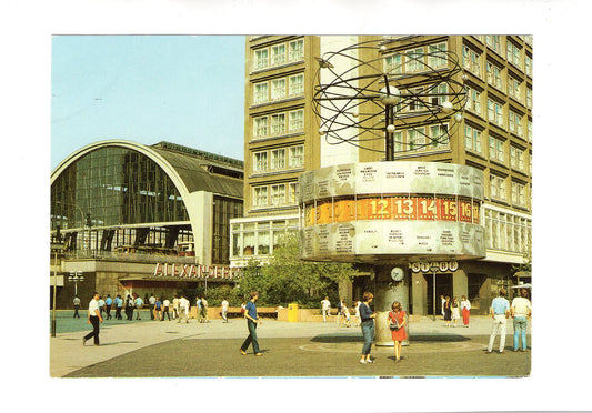 Ansichtskarte Berlin / DDR / Weltzeituhr