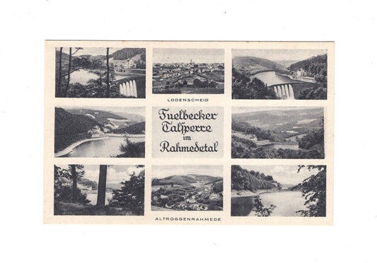 Ansichtskarte Fuelbecker Talsperre im Rahmedetal