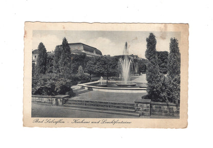Ansichtskarte Bad Salzuflen / Kurhaus und Leuchtfontäne