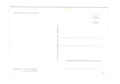 Ansichtskarte Nürnberg / Burg von Westen / M1-53